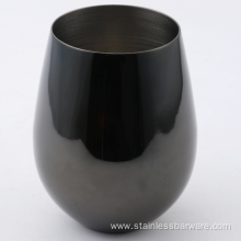 18oz Stainless Steel Black Color Wine Cup